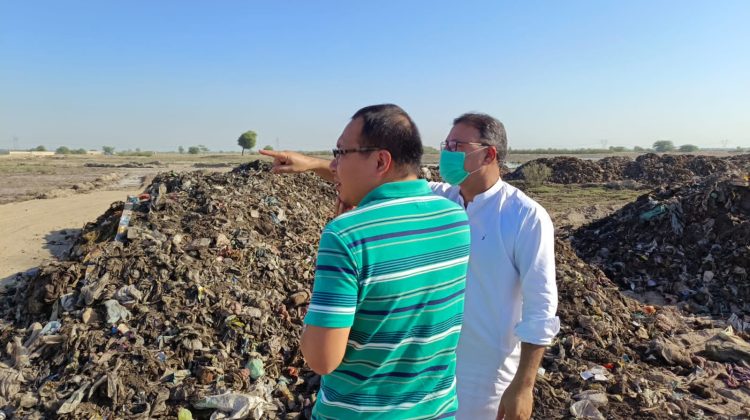 While Giving On-site Briefing